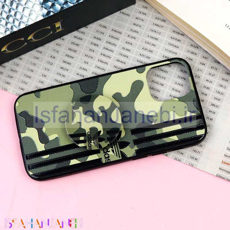 اصفهان جانبی-قاب فانتزی برجسته + پاپ سوکت طرح ارتشی iPhone 12 Mini سری F