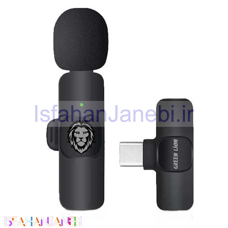 اصفهان جانبی-میکروفون یقه ای بی سیم Green Lion Solo GNSOLOWMICBK Type-C