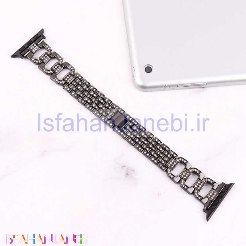 اصفهان جانبی-بند Monaco اپل واچ 22/41/45mm کد 13 مشکی