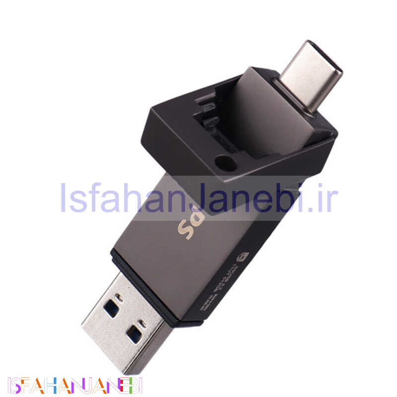اصفهان جانبی-فلش 512 گیگ فیلیپس Philips FM11UT512B/93 OTG Type-C USB3.2