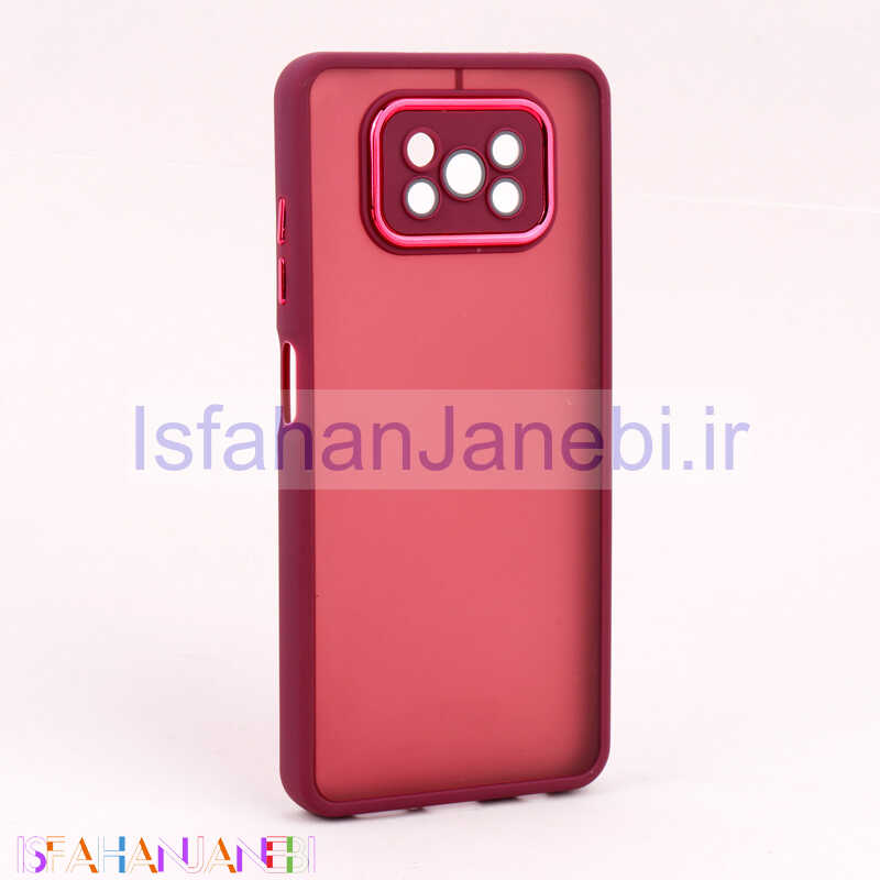 اصفهان جانبی-قاب PC متال ایرون مات محافظ لنزدار Xiaomi Poco X3