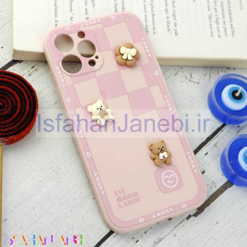 اصفهان جانبی-قاب سیلیکونی عروسکی محافظ لنزدار iPhone 12 Pro Max