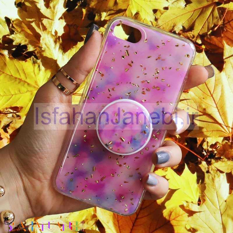 اصفهان جانبی-قاب رنگین کمانی پاپ سوکت دار خرچنگی کد4 آیفون 7/8