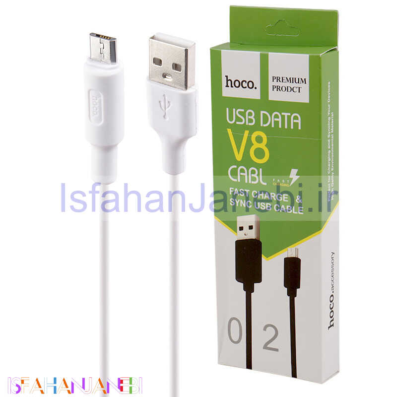 اصفهان جانبی-کابل میکرو یو اس بی Hoco 02 2A 1m
