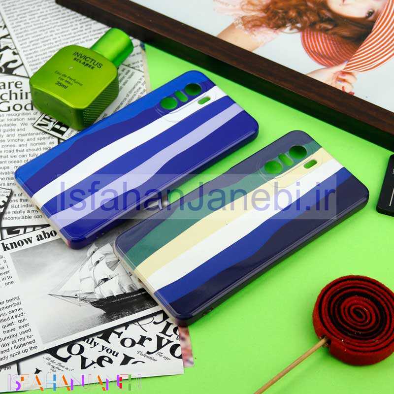 اصفهان جانبی-قاب سیلیکونی محافظ لنزدار طرح رنگین کمانی Xiaomi Poco F3