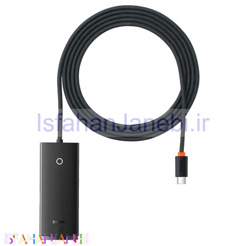 اصفهان جانبی-هاب 5 پورت Type-C باسئوس WKQX030501