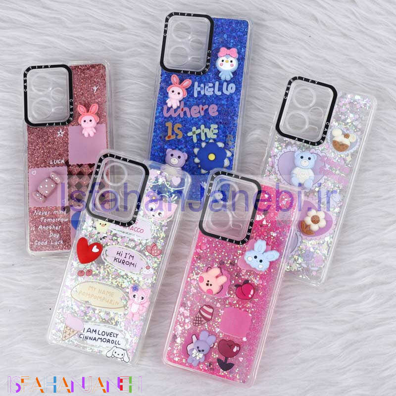 اصفهان جانبی-قاب آکواریومی Casetify شیائومی Redmi Note 12 Pro Plus عروسکی برجسته محافظ لنزدار