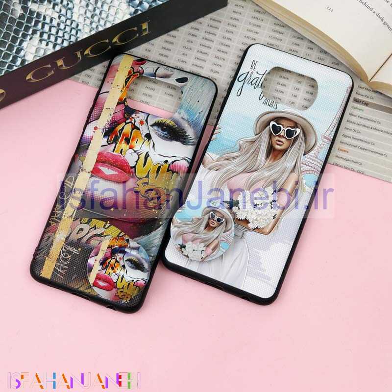 اصفهان جانبی-قاب فانتزی برجسته + پاپ سوکت طرح دختر Xiaomi Poco X3 سری F