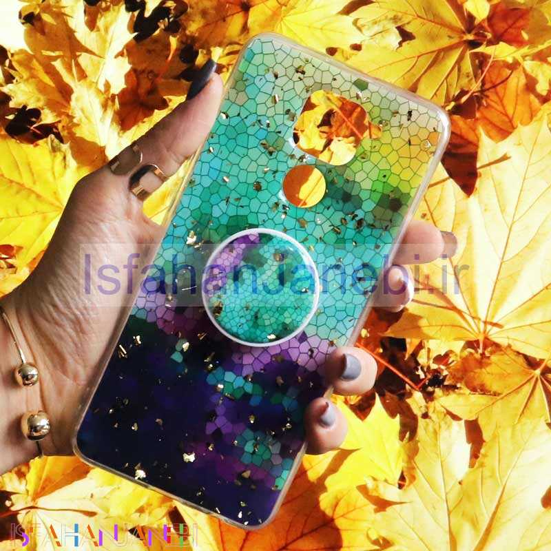 اصفهان جانبی-قاب رنگین کمانی پاپ سوکت دار خرچنگی کد9 شیائومی Redmi Note 9