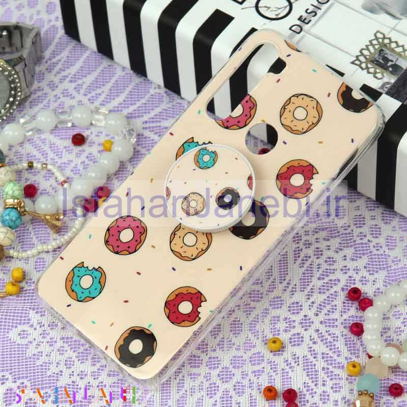 اصفهان جانبی-قاب سوپر IMD دور شفاف پاپ سوکت دار Xiaomi Redmi Note 8 دونات