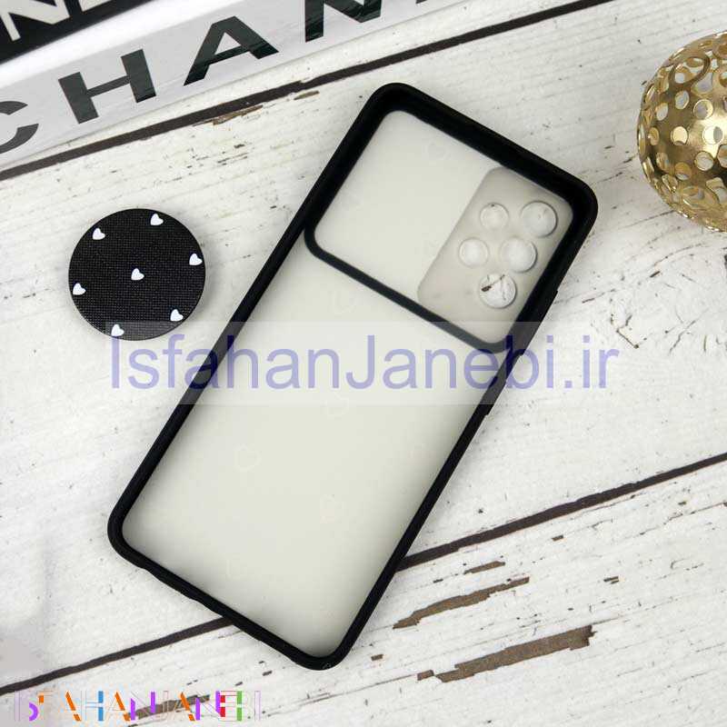 اصفهان جانبی-قاب طرحدار محافظ لنزدار کشویی + پاپ سوکت طرح قلب سفید سامسونگ A32 4G سری B