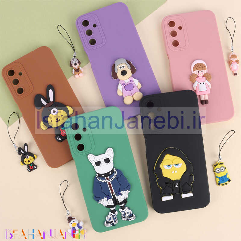 اصفهان جانبی-قاب عروسکی برجسته محافظ لنزدار Samsung Galaxy A25 + آویز