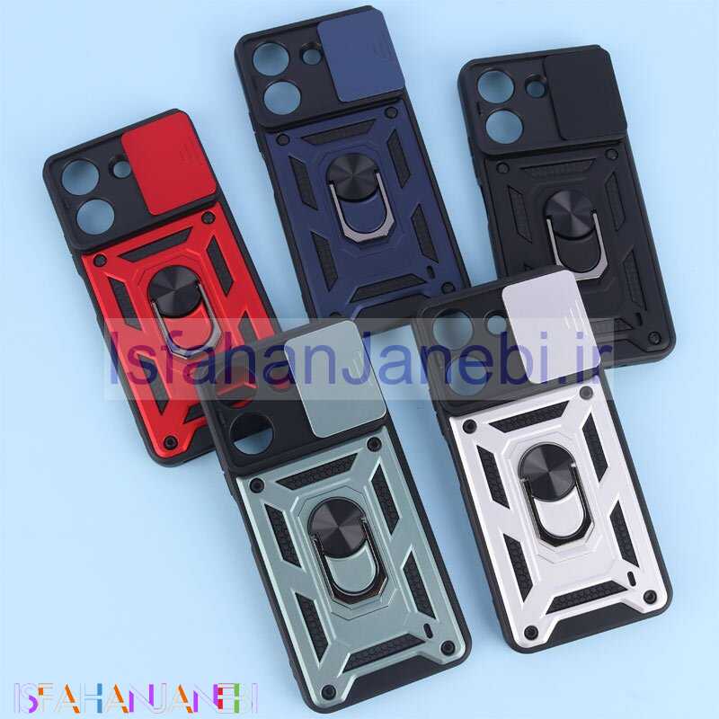 اصفهان جانبی-قاب ضد ضربه بتمنی محافظ لنزدار هولدردار شیائومی Redmi 13C / Poco C65