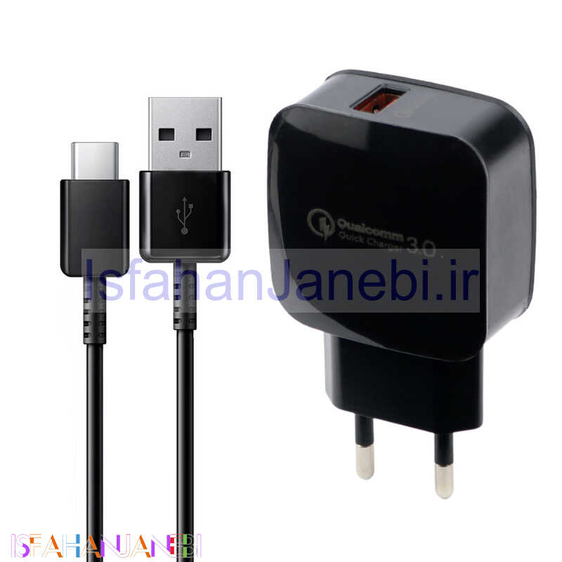 اصفهان جانبی-شارژر دیواری فست شارژ Novax CH-101 QC3.0 PD 2.4A 18W + کابل Type-C