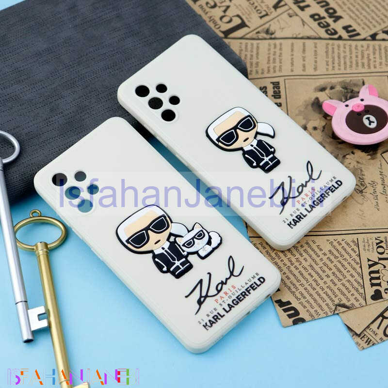 اصفهان جانبی-قاب سیلیکونی عروسکی کارل محافظ لنزدار Samsung Galaxy A32 4G