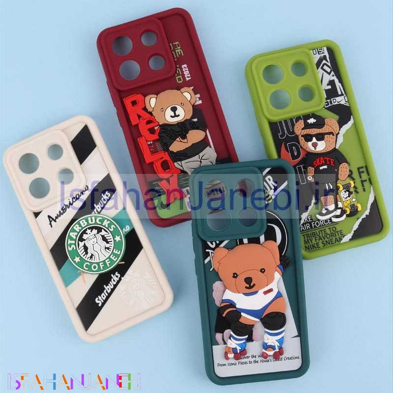 اصفهان جانبی-قاب سولید شیائومی Redmi Note 13 Pro 5G برجسته محافظ لنزدار