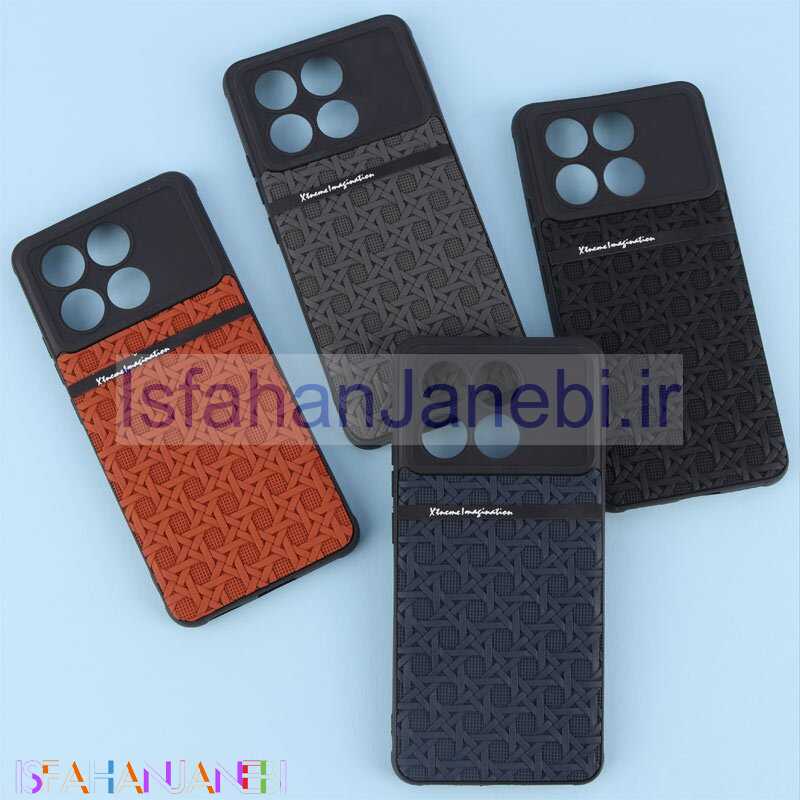 اصفهان جانبی-قاب ژله ای شیائومی Poco X6 Pro طرح حصیری محافظ لنزدار Pro Camera