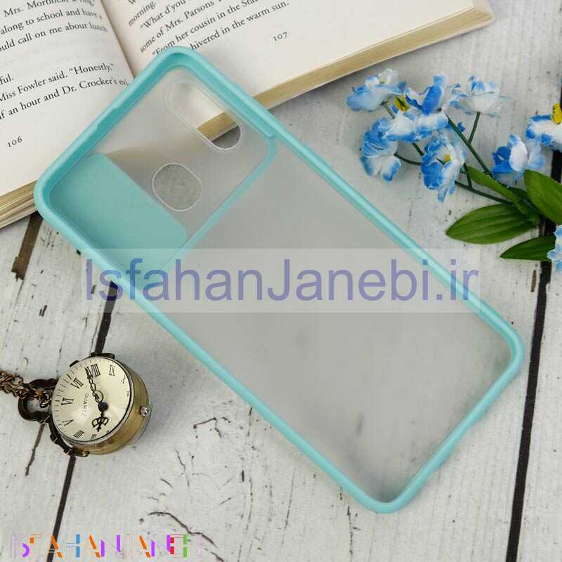 اصفهان جانبی-قاب PC مات محافظ لنز دار کشویی Samsung Galaxy A20