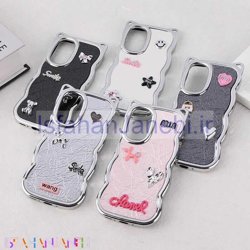 اصفهان جانبی-قاب چرمی موج دار سامسونگ Galaxy A26 برجسته گوش دار