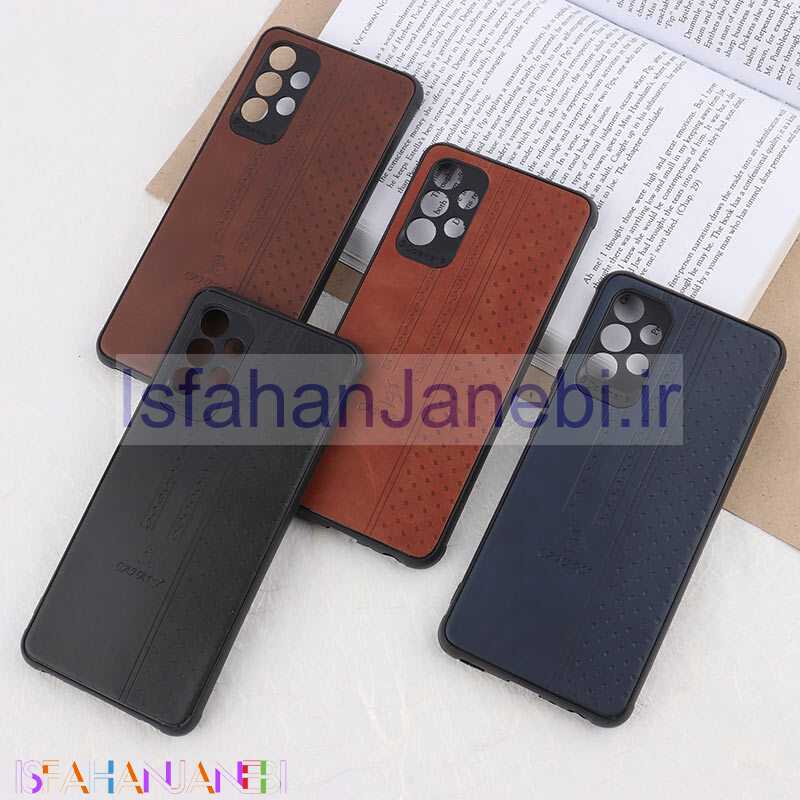 اصفهان جانبی-قاب چرمی Canary سامسونگ Galaxy A32 4G محافظ لنزدار