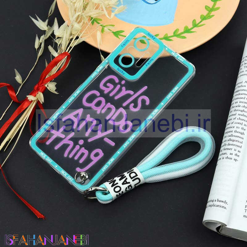 اصفهان جانبی-قاب طرحدار Girls Can Do محافظ لنزدار + بند آویز لنیارد Xiaomi Redmi Note 10 Pro