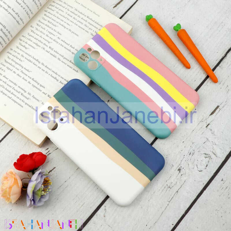 اصفهان جانبی-قاب محافظ لنزدار سیلیکونی رنگین کمانی Highcopy آیفون iPhone 11 Pro Max