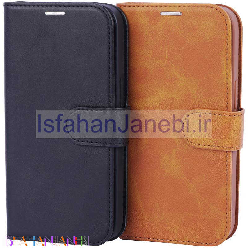 اصفهان جانبی-کیف چرمی مگنتی JDK آیفون iPhone 13 Pro Max دو تکه
