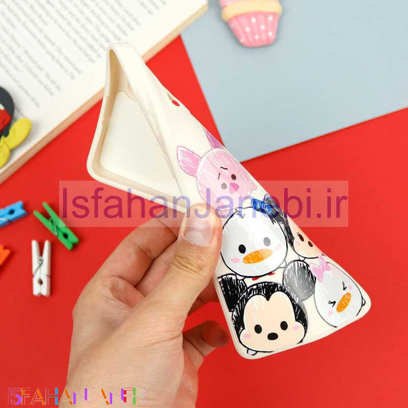 اصفهان جانبی-قاب سیلیکونی سفید محافظ لنزدار طرح دیزنی دخترانه Samsung Galaxy A71