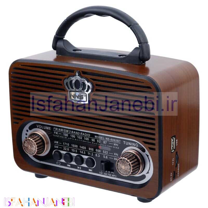 اصفهان جانبی-رادیو اسپیکر بلوتوثی رم و فلش خور NNS NS-8029BT