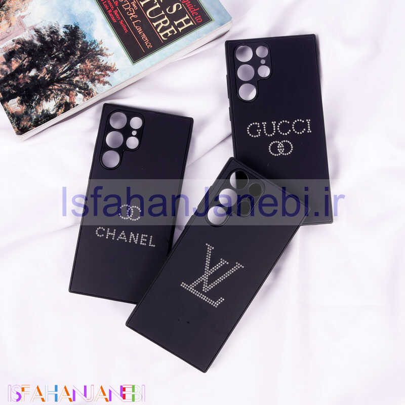 اصفهان جانبی-قاب PVD نگین دار Ipefet محافظ لنزدار Samsung Galaxy S22 Ultra مشکی