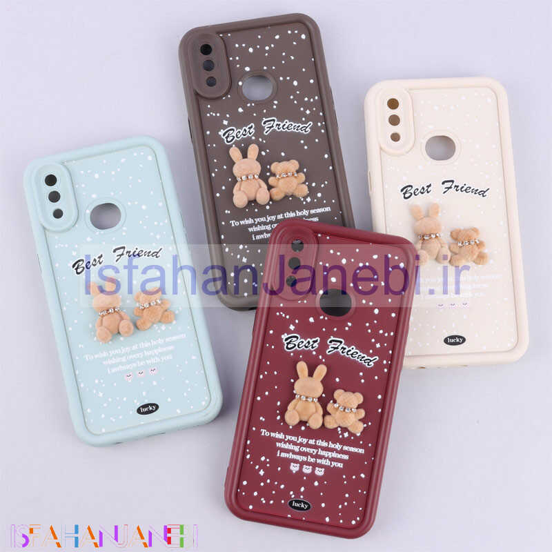 اصفهان جانبی-قاب سولید کیس عروسکی پشمالو محافظ لنزدار Samsung Galaxy A10s