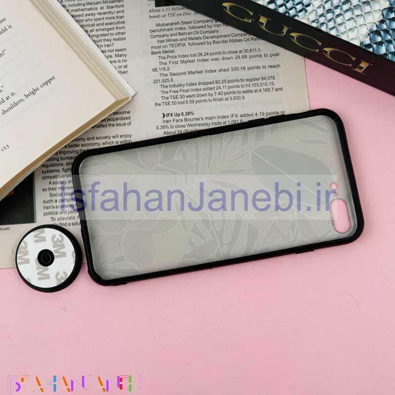 اصفهان جانبی-قاب فانتزی برجسته + پاپ سوکت طرح گل iPhone 7 Plus / 8 Plus سری F