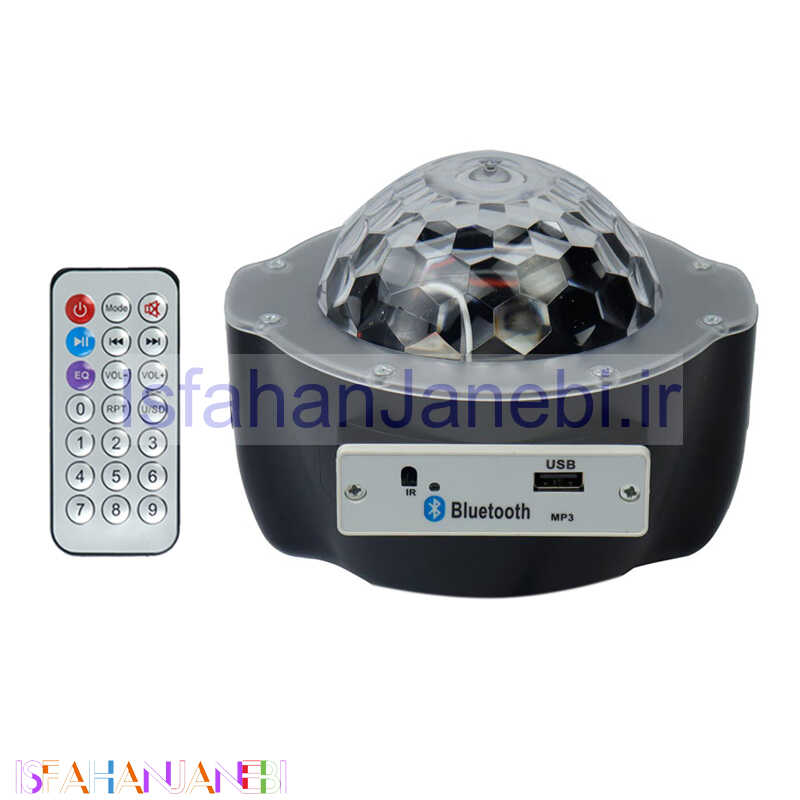 اصفهان جانبی-لامپ LED اسپیکر دار بلوتوثی و فلش خور Festival Snowflake 4W + ریموت کنترل