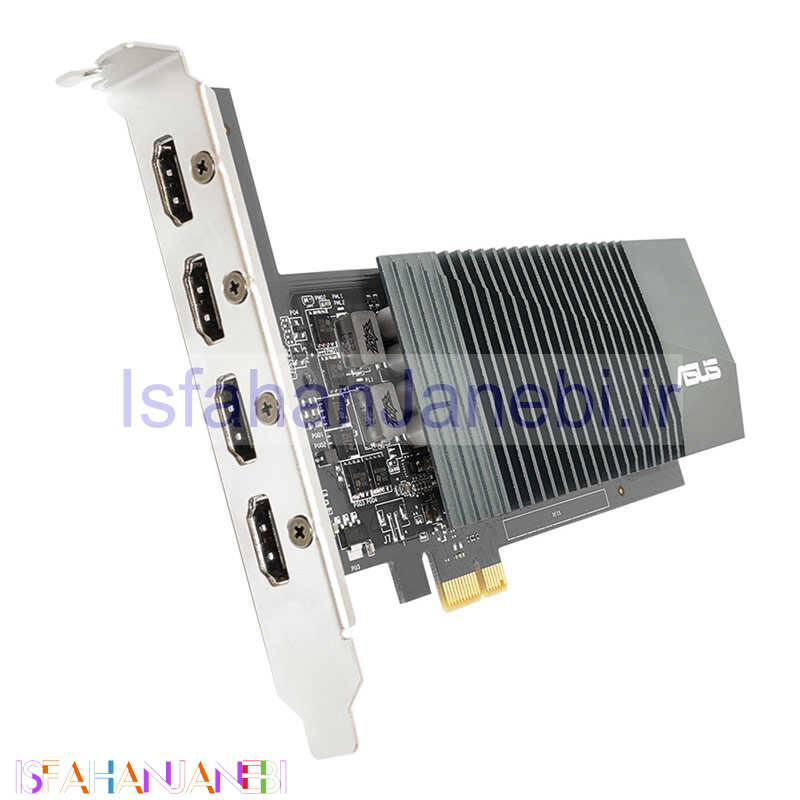 اصفهان جانبی-کارت گرافیک ASUS GeForce GT710-4H-SL 2GB GDDR5 64Bit 4Port-HDMI