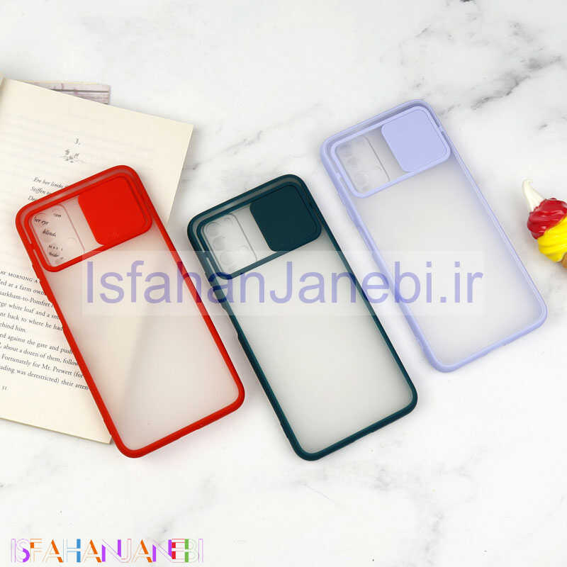 اصفهان جانبی-قاب PC مات محافظ لنز دار کشویی Xiaomi Poco M3