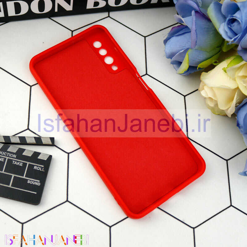 اصفهان جانبی-قاب طرح سیلیکونی داخل موکت محافظ لنزدار Samsung Galaxy A7 2018