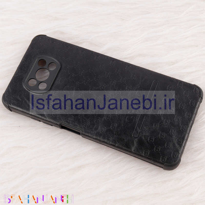 اصفهان جانبی-قاب چرمی Epimax طرح Gucci محافظ لنزدار Xiaomi Poco X3 / X3 Pro