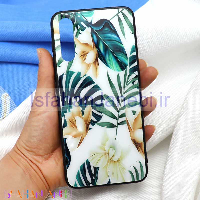 اصفهان جانبی-قاب پشت گلسی طرح برگ Samsung A70