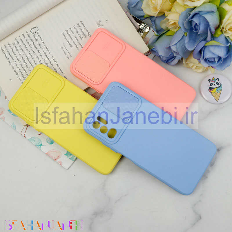 اصفهان جانبی-قاب سیلیکونی محافظ لنزدار کشویی Xiaomi Poco M3 Pro