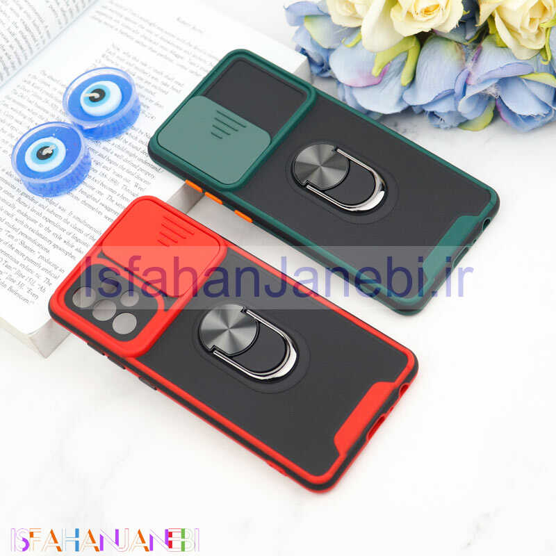 اصفهان جانبی-قاب ضد ضربه محافظ لنزدار کشویی هولدر دار بتمن کلاسیک Samsung Galaxy A72