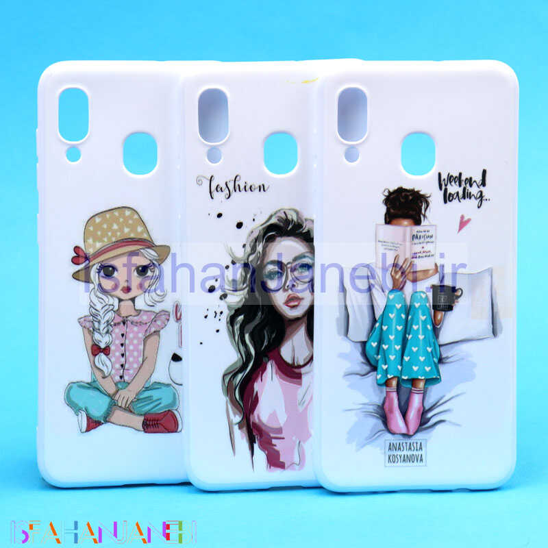 اصفهان جانبی-قاب فانتزی سفید طرح دختر سامسونگ A20/A30