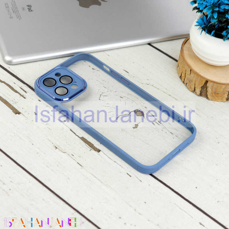 اصفهان جانبی-قاب ضد خش پشت شفاف New Skin محافظ لنز دار آیفون iPhone 12 Pro Max