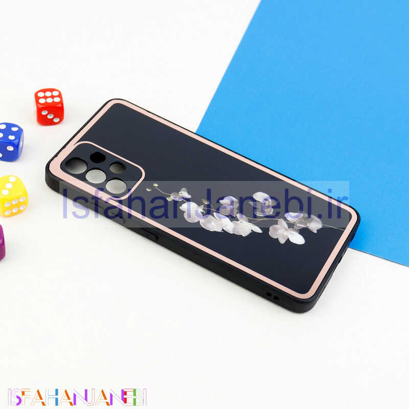 اصفهان جانبی-قاب محافظ لنزدار پشت گلسی طرحدار Samsung Galaxy A32 4G سری A