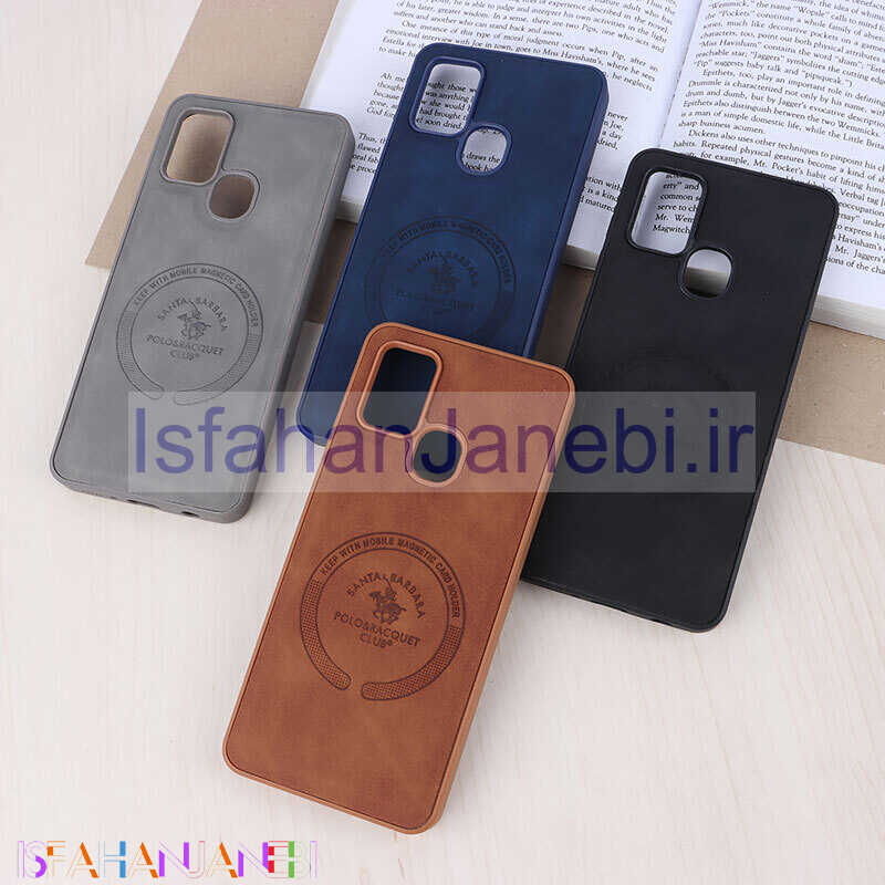 اصفهان جانبی-قاب چرمی Polo & Racquet Club سامسونگ Galaxy A21s طرح مگ سیف