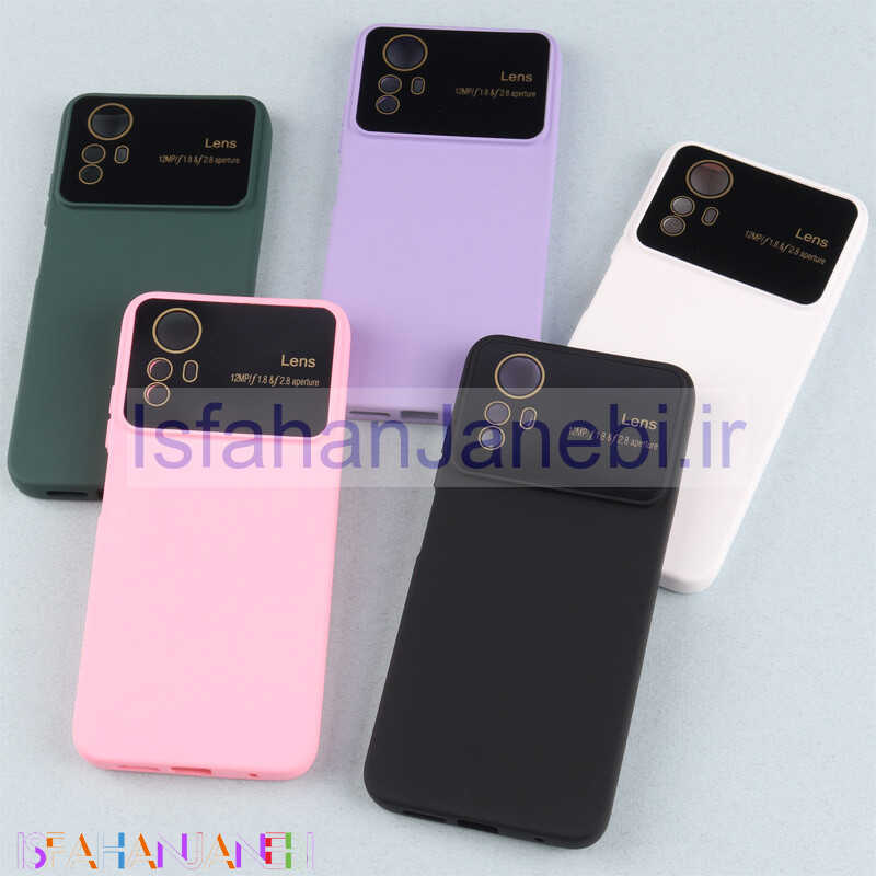 اصفهان جانبی-قاب سیلیکونی Lens Aperture محافظ لنزدار Xiaomi Redmi Note 12S