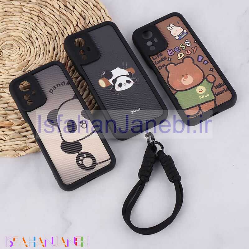 اصفهان جانبی-قاب کبریتی سولید شیائومی Redmi Note 12S محافظ لنزدار با بند مچی