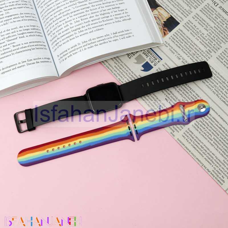 اصفهان جانبی-بند سیلیکونی اپل واچ رنگین کمانی 38/40mm