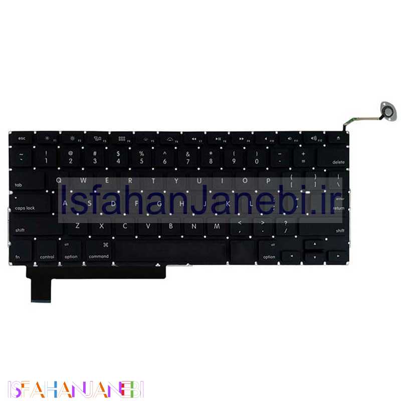 اصفهان جانبی-کیبورد لپ تاپ MacBook Pro A1286 اینتر کوچک به همراه کلید پاور - مشکی