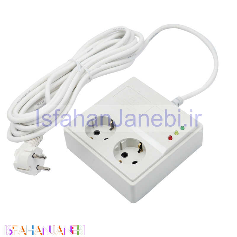 اصفهان جانبی-محافظ برق یخچال و فریزر 2 خانه پارت الکتریک PE 904 با کابل 5 متری