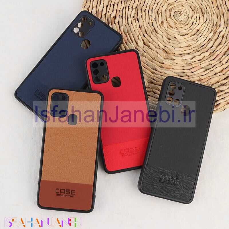 اصفهان جانبی-قاب چرمی Smart Phone سامسونگ Galaxy A21s پارچه ای محافظ لنزدار